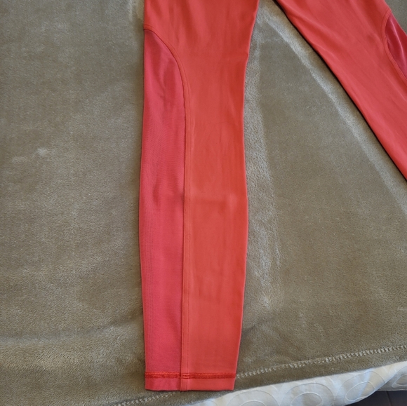 Lulu neon orange running leggings size 6 - Picture 4 of 4